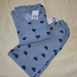 New Chaser Blue Hearts Cozy lounge set
